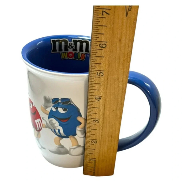 M&M's World Mugs Lot 2 Ceramic Advertising Characters Mars Chocolate  Co Coffee - Picture 9 of 11